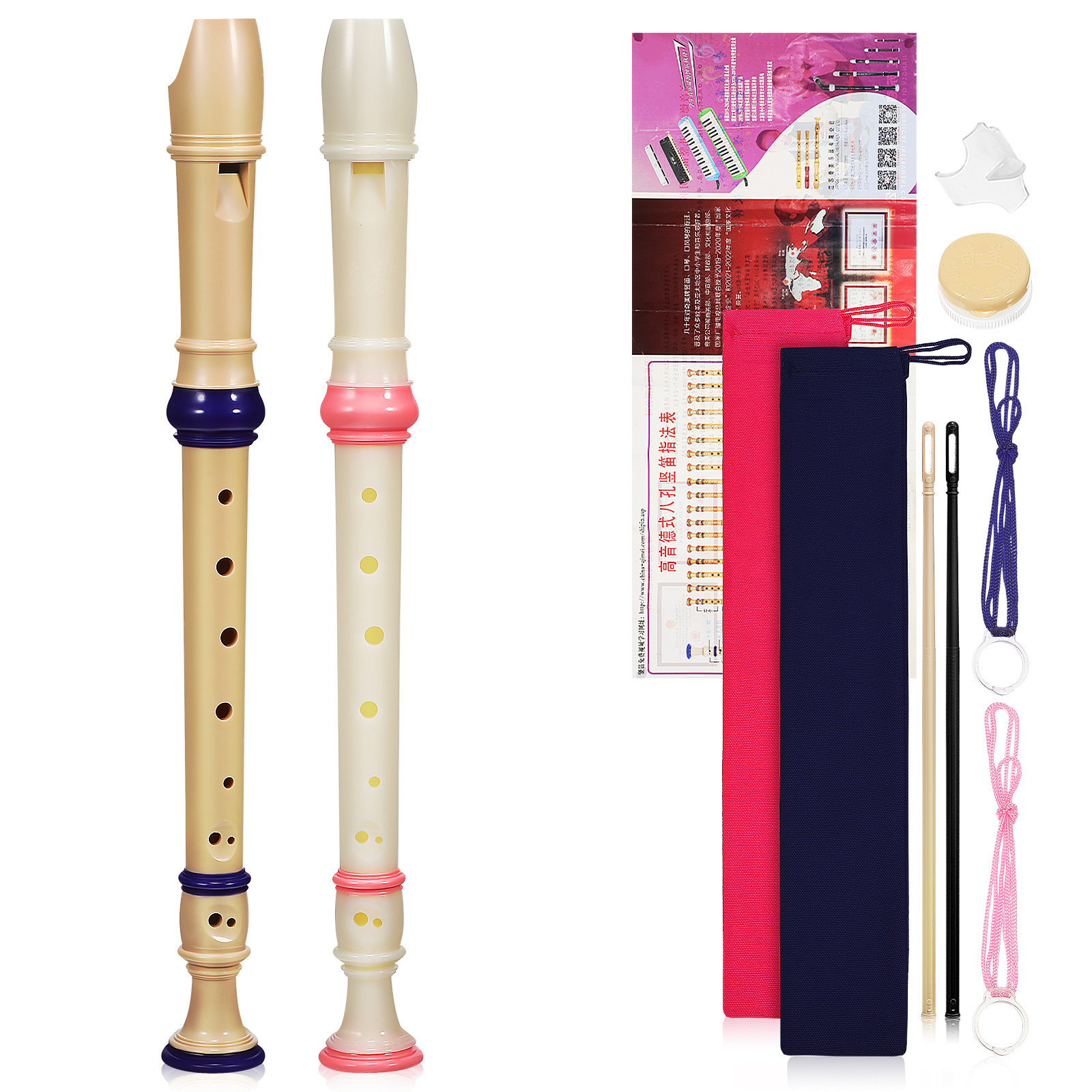 2 flautas de registro soprano, - Soprano Recorder Plastic reseña y precio